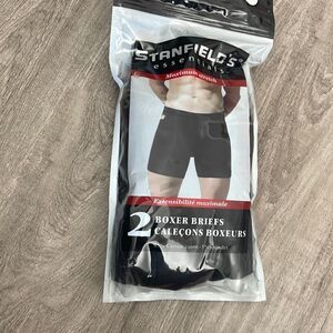 Stanfield's Men's Cotton Boxer Brief Underwear  2 Pack